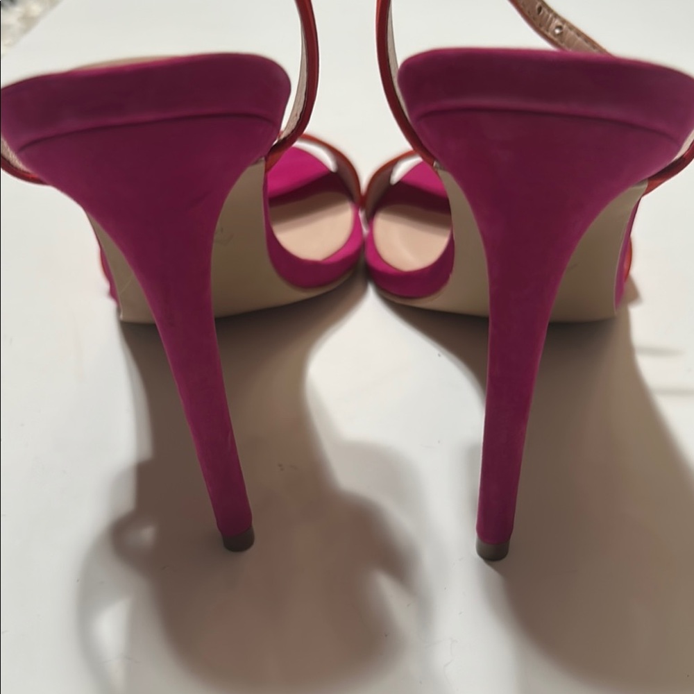 Aldo Red and Pink Stiletto Heels - Picture 6 of 11